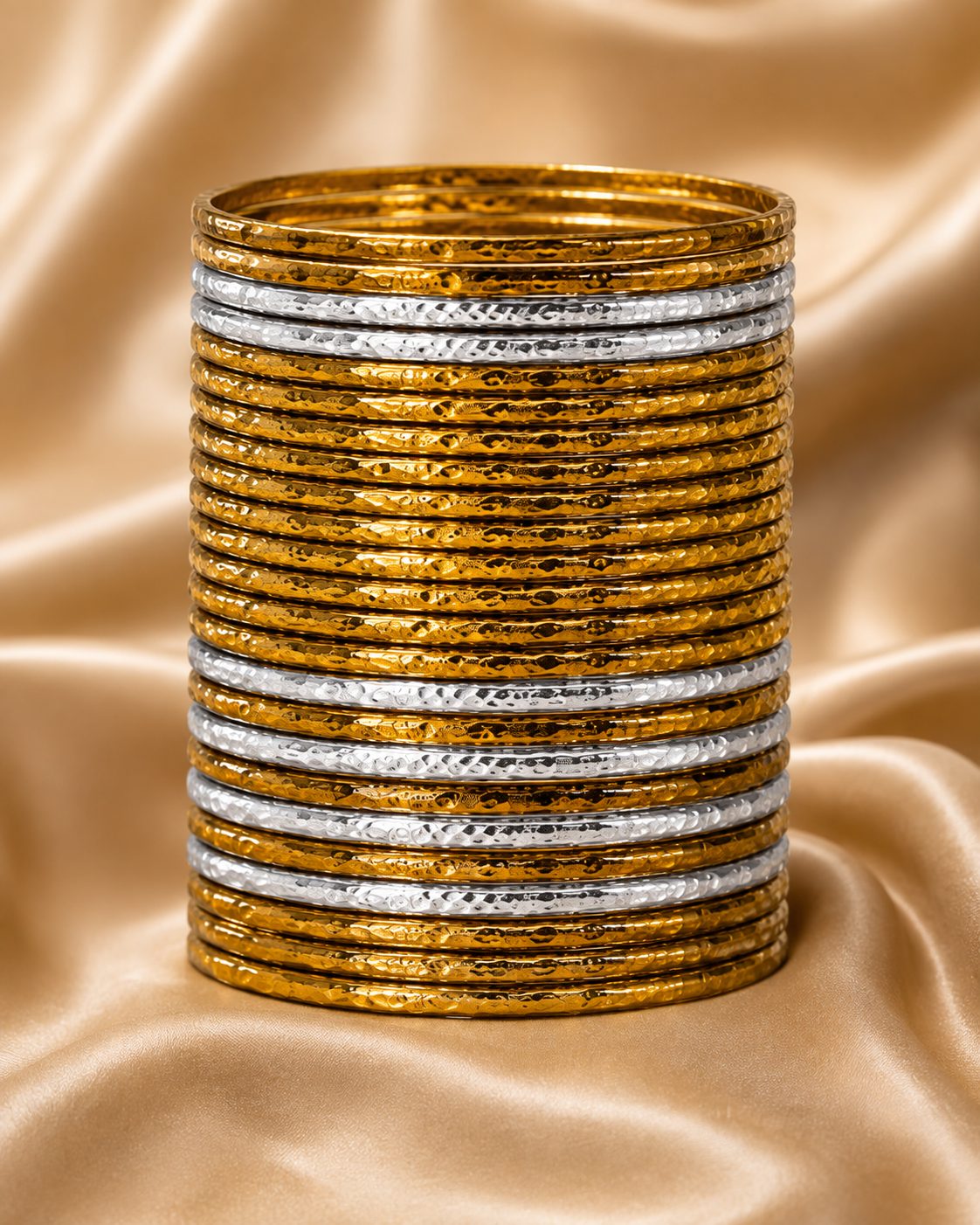 Radiant Ripple Bangle Set
