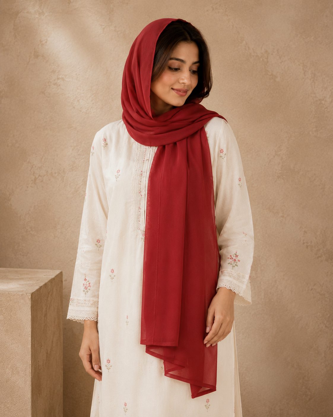 Graceful Chiffon 1-Piece Scarf