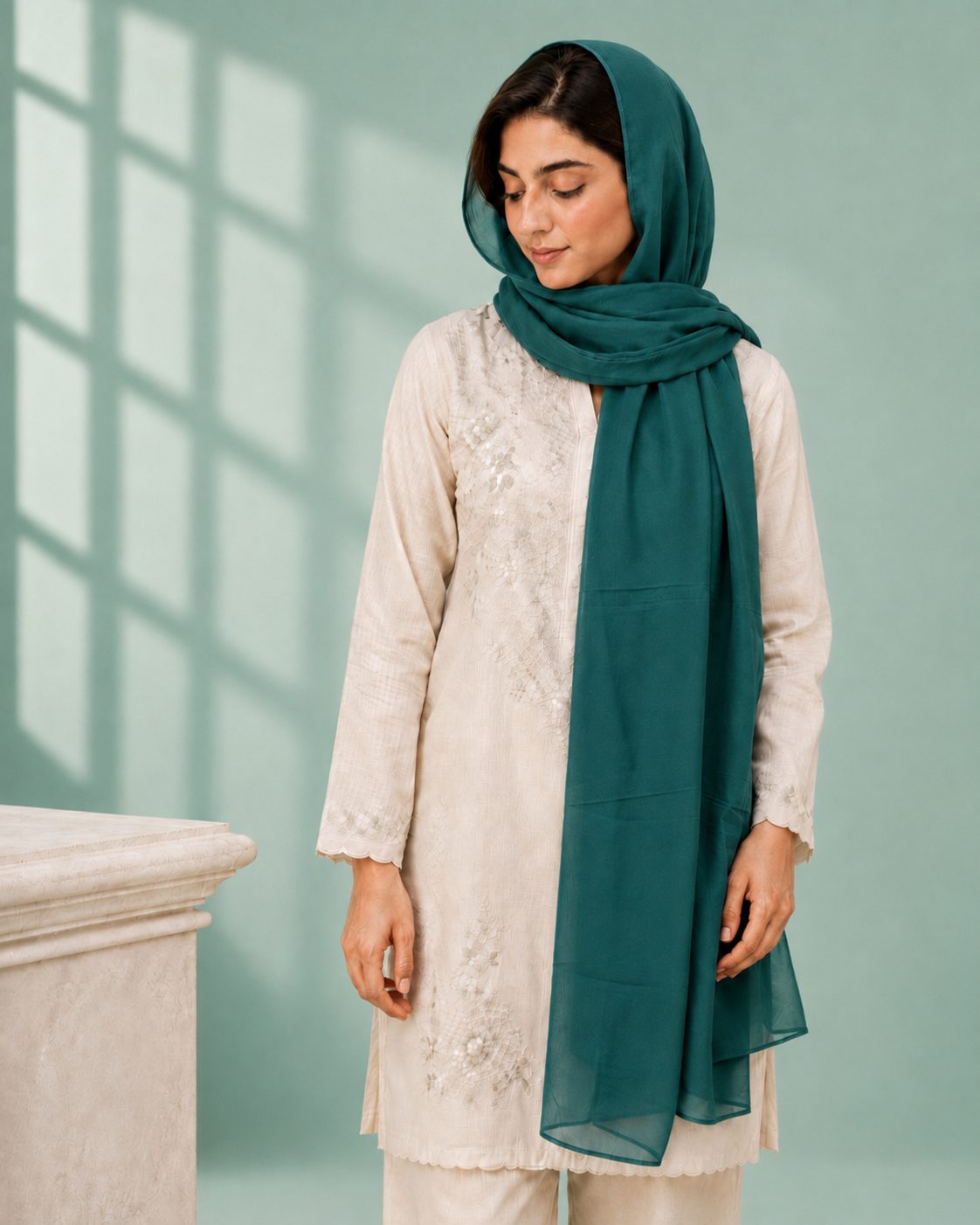Graceful Chiffon 1-Piece Scarf