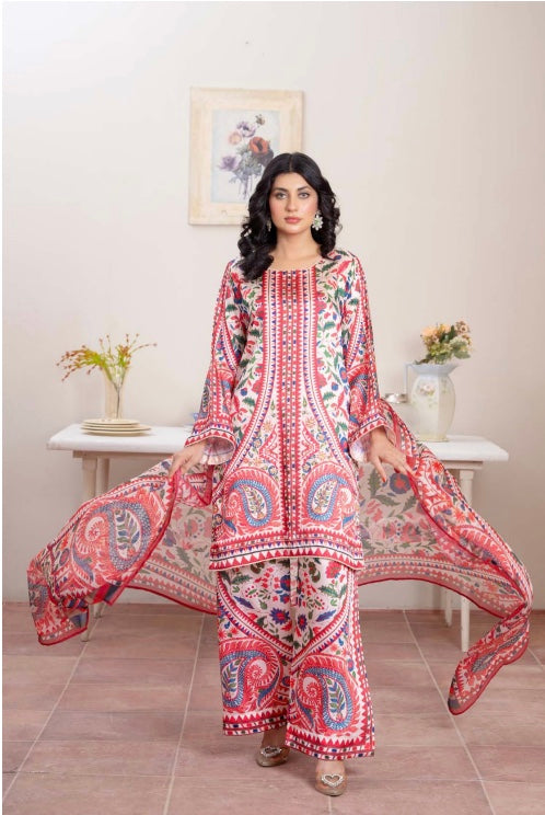 Gulnar Crimson Paisley Set