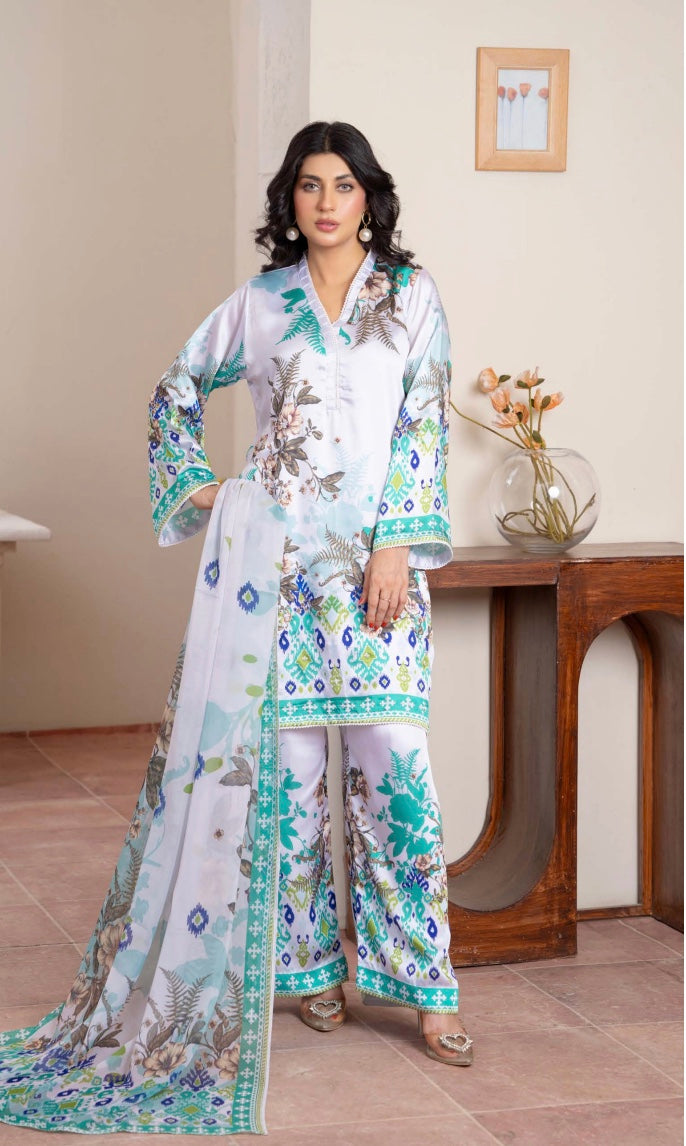 Aisha Teal Bloom Set