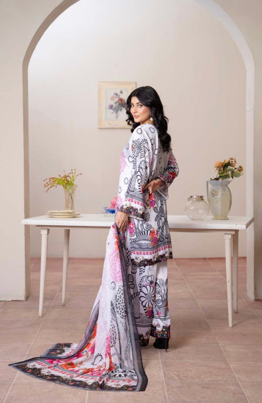 Roshni Monochrome Rose Set