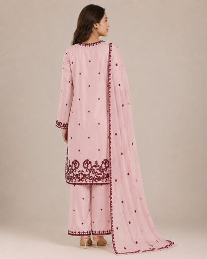 Blush Pink Viscose 3-Piece Suit