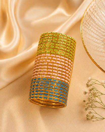 Coordinated Set of slim Stackable Bangles