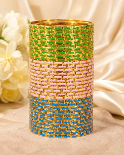 Coordinated Set of slim Stackable Bangles