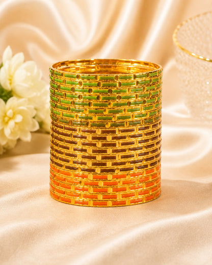 Coordinated Set of slim Stackable Bangles