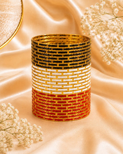 Coordinated Set of slim Stackable Bangles