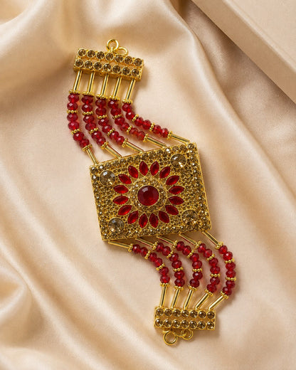 Regal Bloom Beaded Bracelet