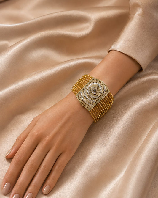 Regal Cascade Beaded Bracelet