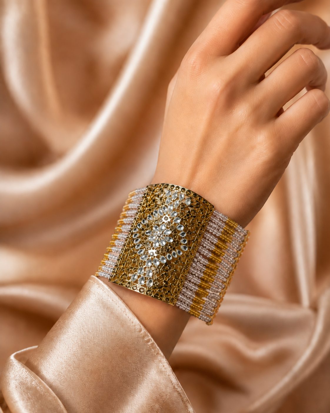 Regal Cascade Beaded Bracelet