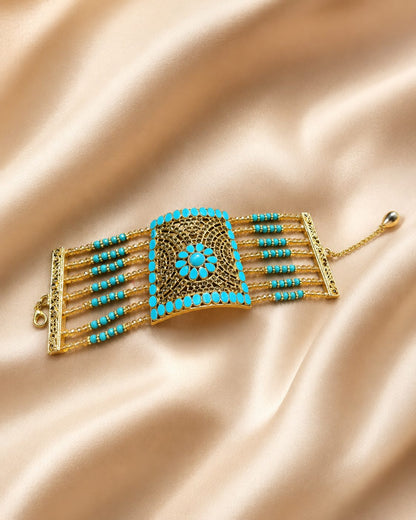 Regal Cascade Beaded Bracelet