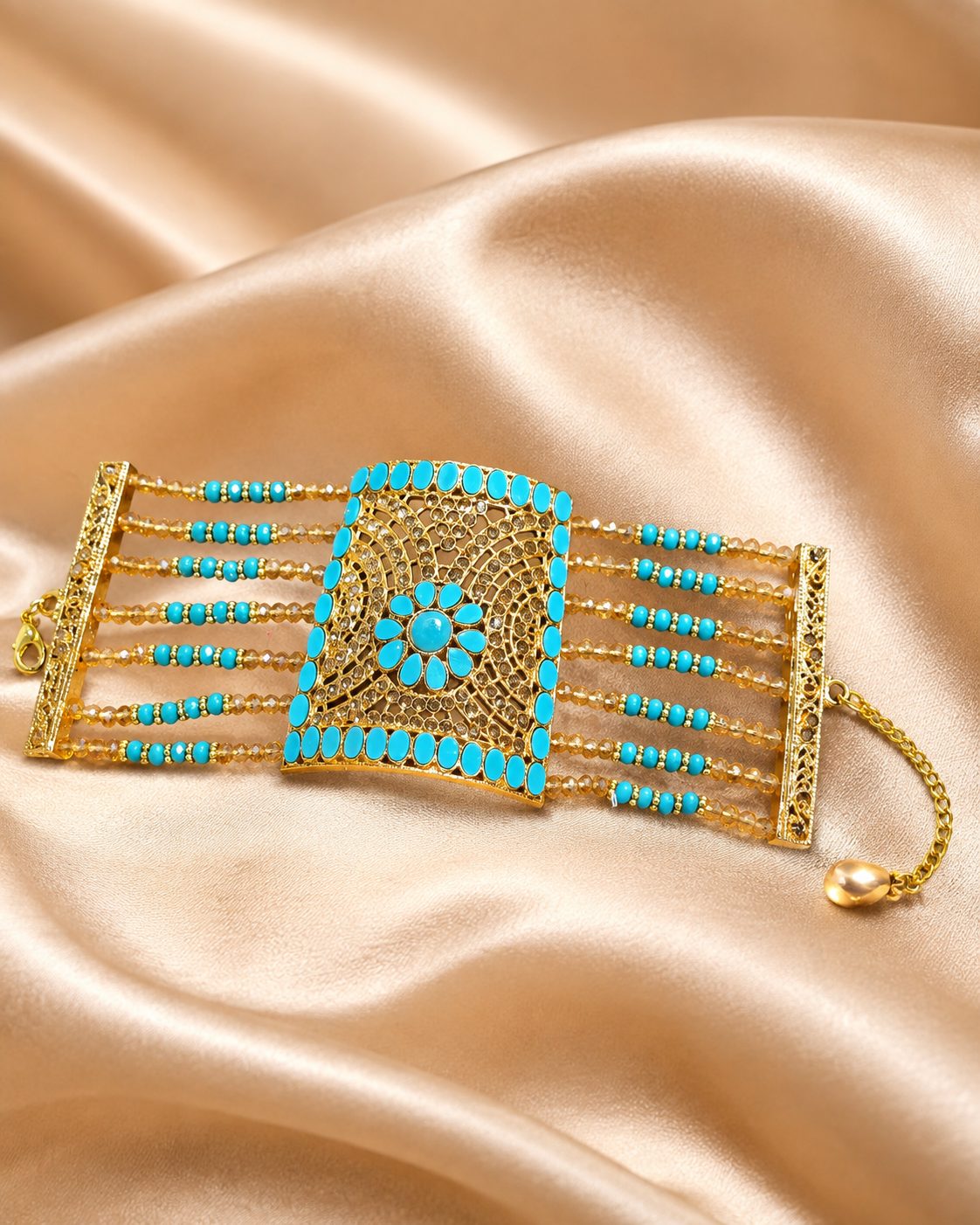 Regal Cascade Beaded Bracelet