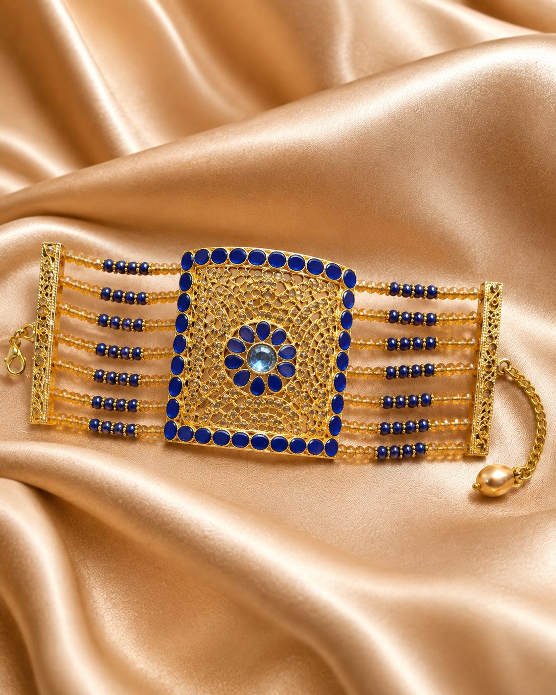 Regal Cascade Beaded Bracelet