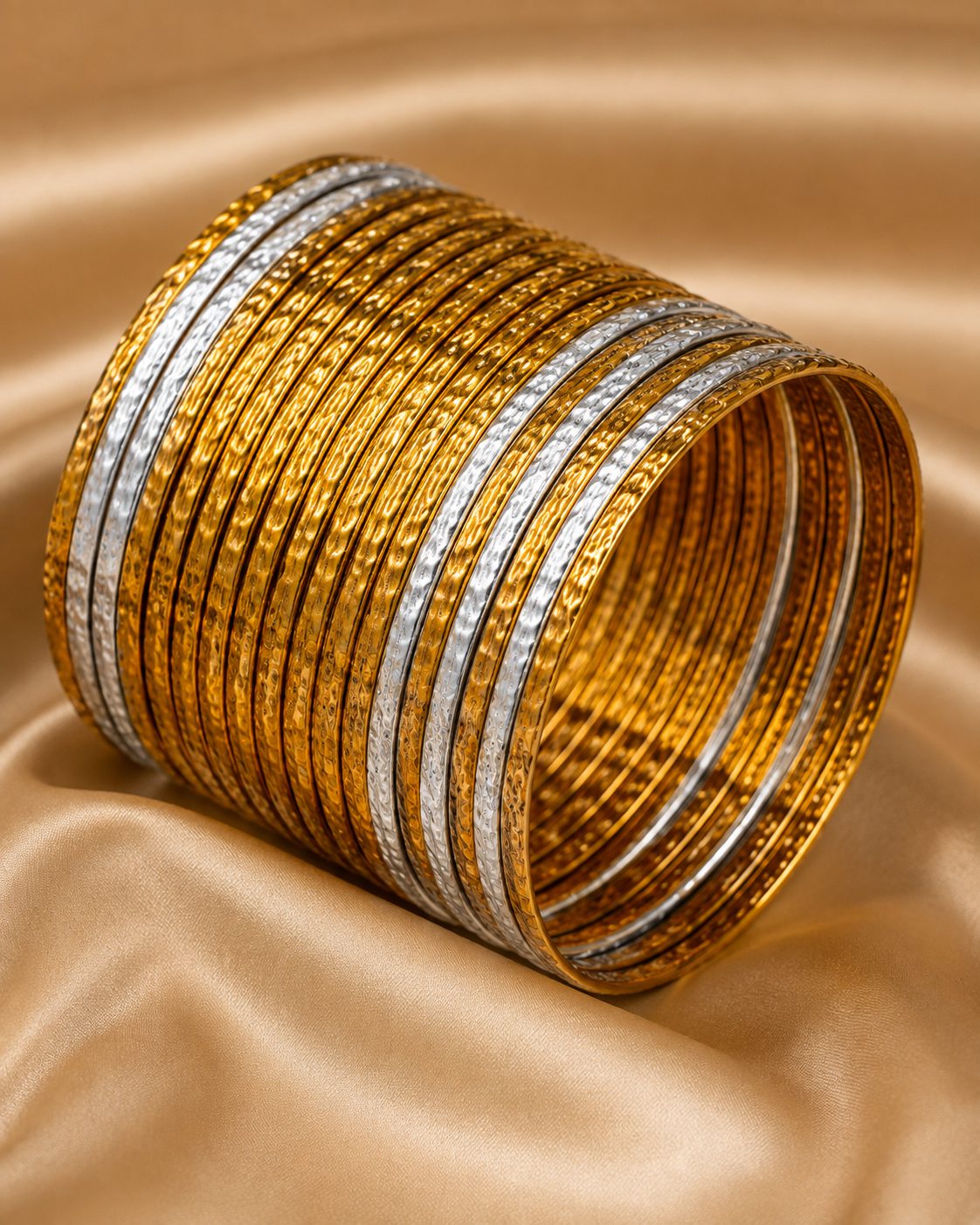 Radiant Ripple Bangle Set