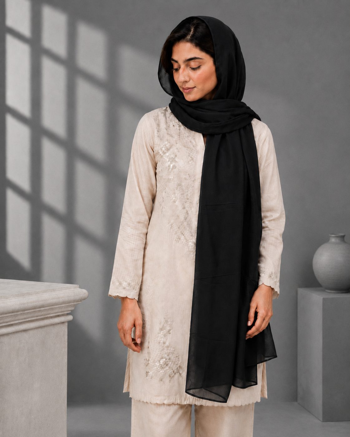 Graceful Chiffon 1-Piece Scarf