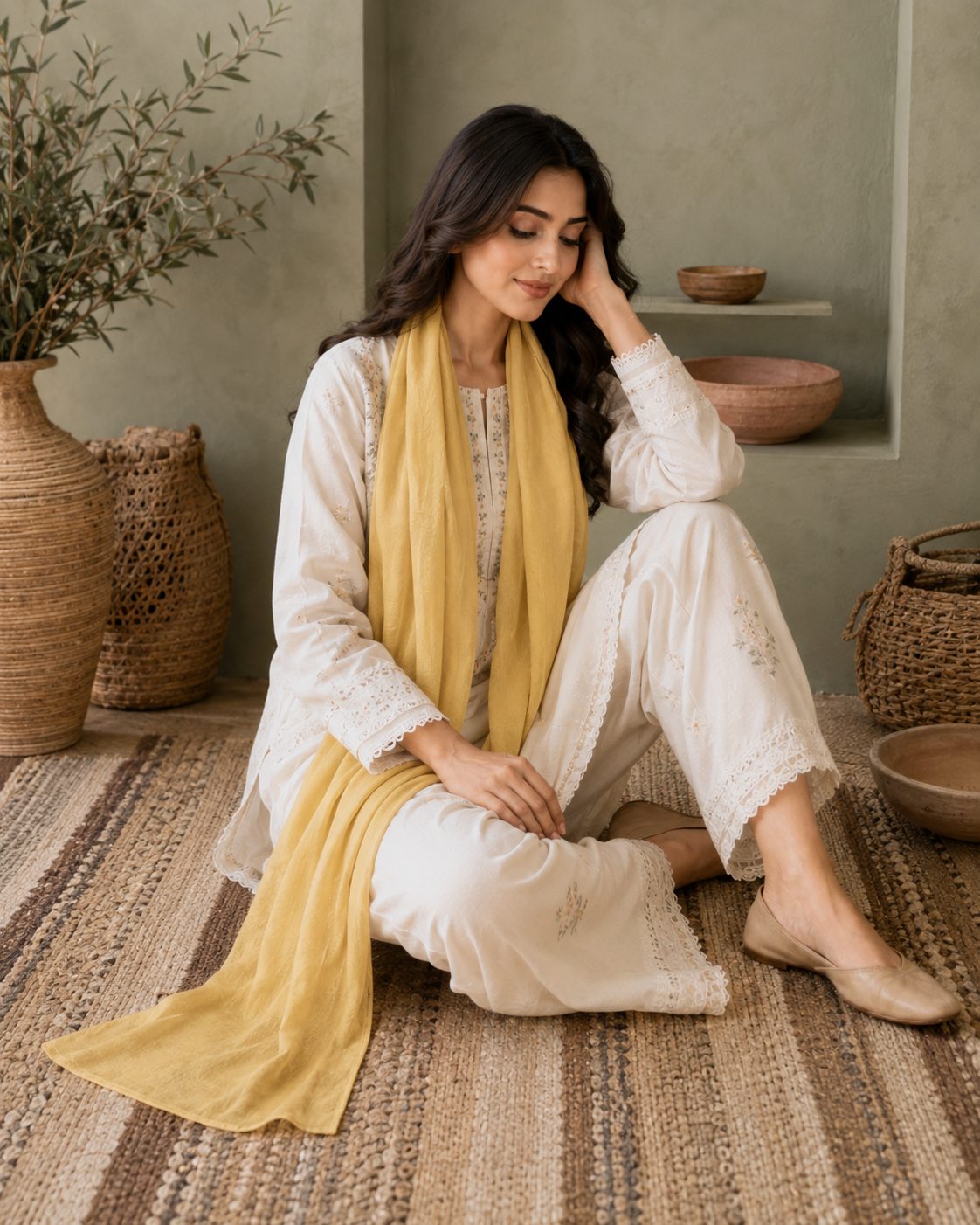 Graceful Chiffon 1-Piece Scarf