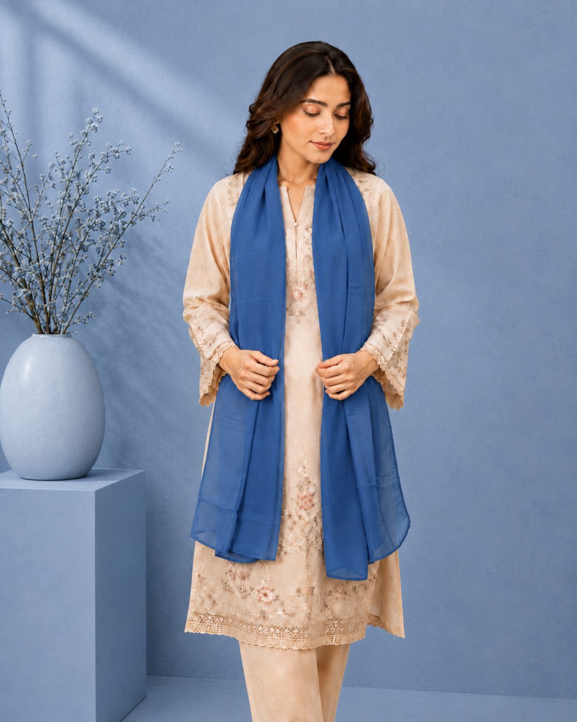 Graceful Chiffon 1-Piece Scarf