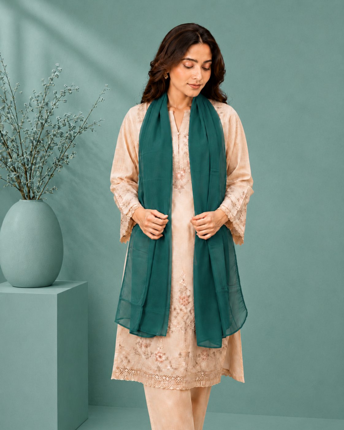 Graceful Chiffon 1-Piece Scarf