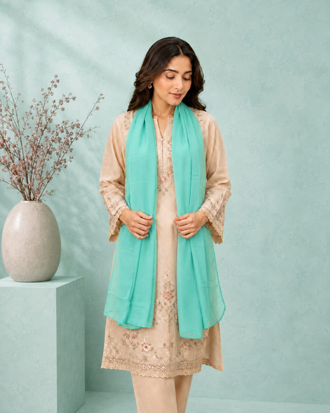 Graceful Chiffon 1-Piece Scarf