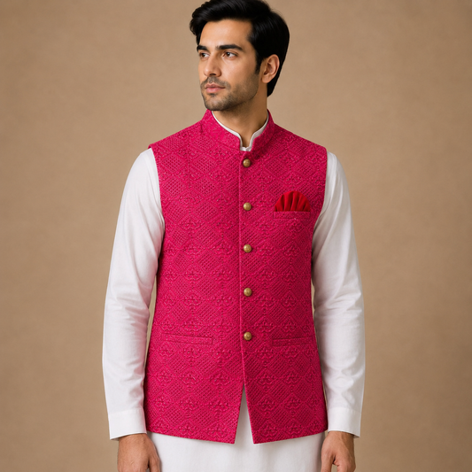Fuchsia Royale Waistcoat