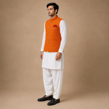 Aftab Embroidered Waistcoat