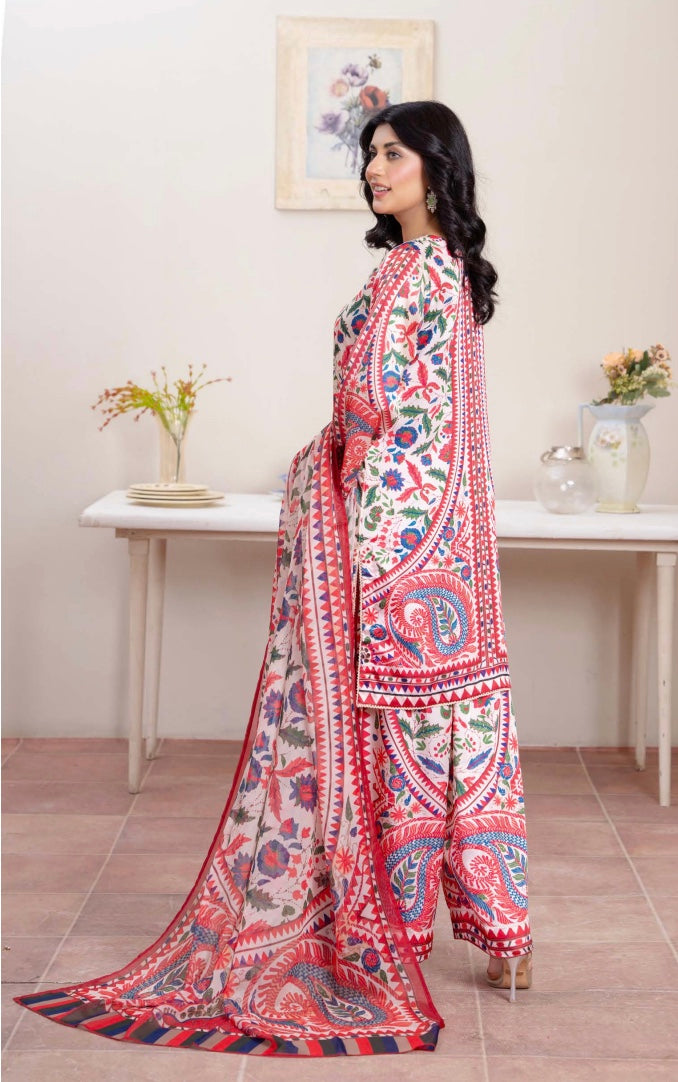 Gulnar Crimson Paisley Set