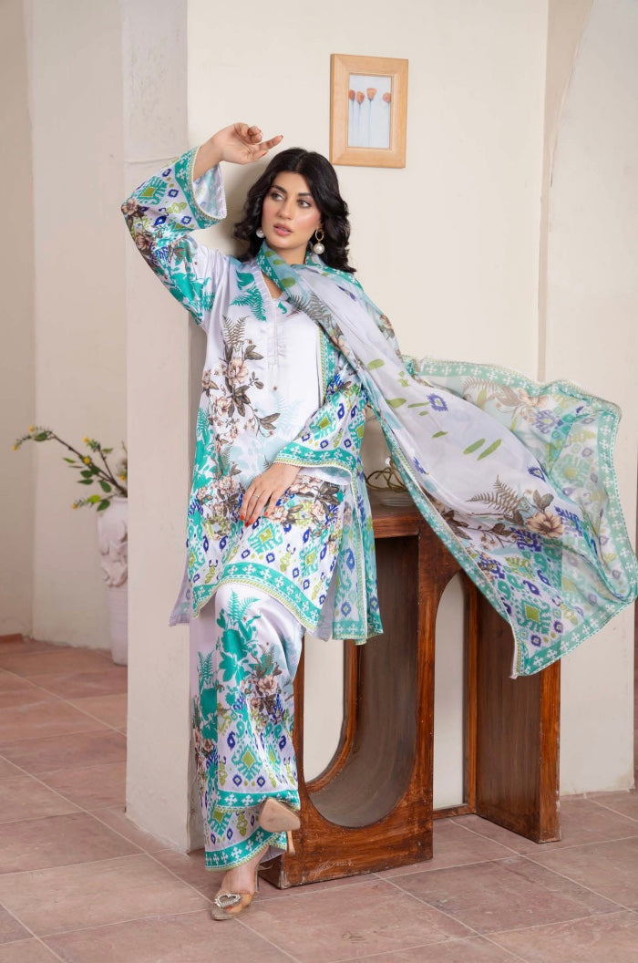 Aisha Teal Bloom Set