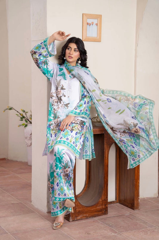 Aisha Teal Bloom Set