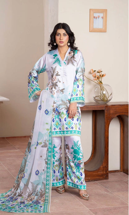 Aisha Teal Bloom Set