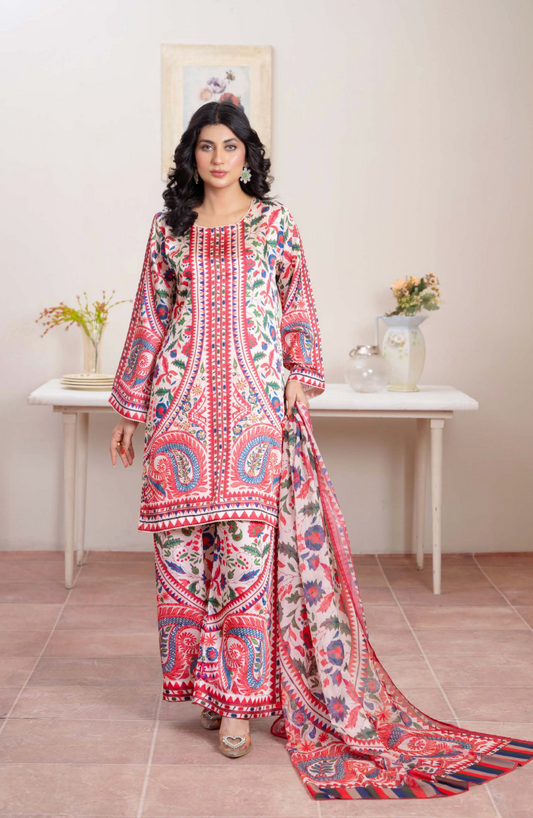 Gulnar Crimson Paisley Set