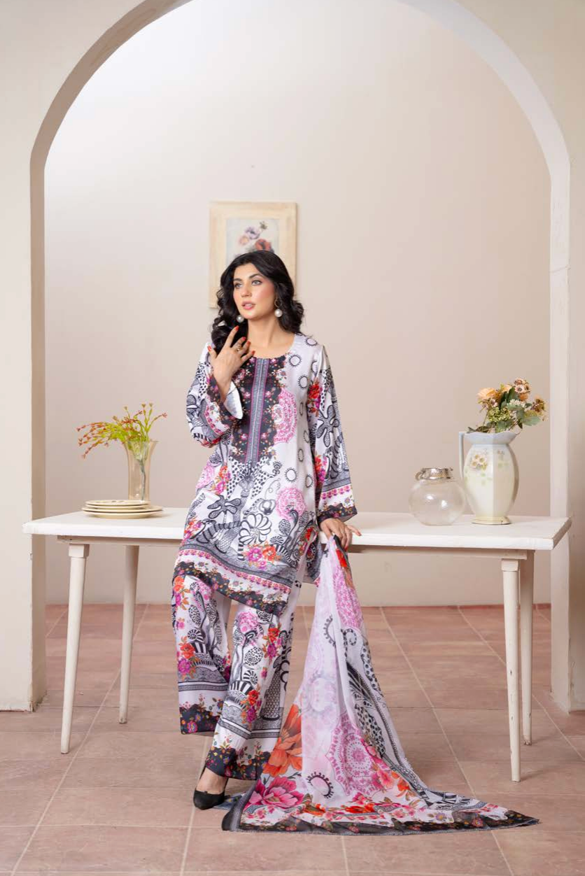 Roshni Monochrome Rose Set