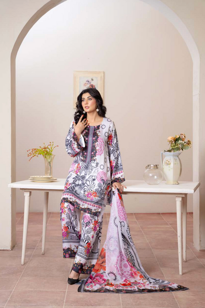 Roshni Monochrome Rose Set